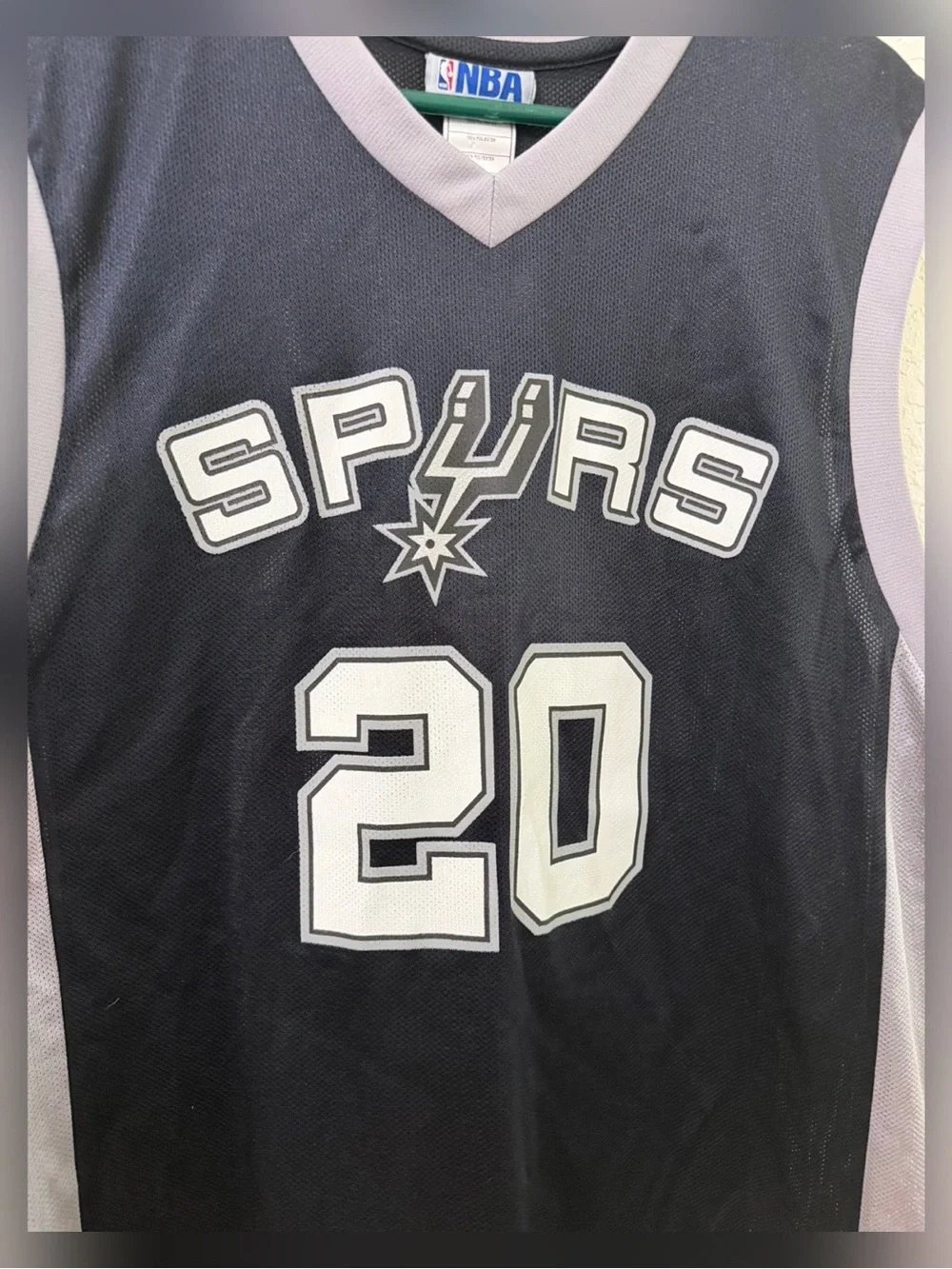Adidas NBA San Antonio Spurs Manu Ginobili Basketball Jersey - M